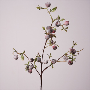 Vente en gros de faux arbres à pommes artificiels, branches de baies bleues et <span class=keywords><strong>rouges</strong></span> en plastique pour la décoration de Noël, de mariages et de la maison - Product Image 3