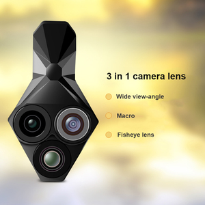 Set di Lenti per <span class=keywords><strong>Fotocamera</strong></span> Smartphone 3 in 1: Grandangolo HD 16.5MM 0.65x, Macro 20X, Clip-on per Telefoni Cellulari - Product Image 6
