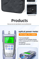 Kit complet d'outils de fibre optique avec outils de fusion, mesureur de puissance, VFL, cisaille et dénudeur pour utilisation FTTH (connecteur FC)