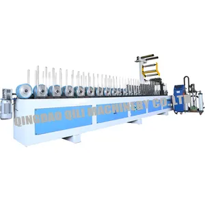 Industrial Automatic PUR Hot Melt PVC Film Profile Wrapping Machine for Windows and Doors