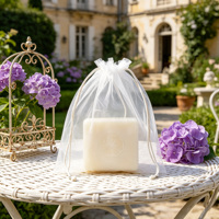 Sac cadeau multifonction en organza avec cordon de serrage, pochettes pour cadeaux de mariage, emballage de fleurs et sachets aromatiques