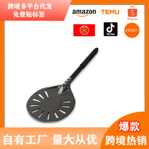 Pizza Shovel 6 Inch Round Perforated Anodized Aluminum Non Slip For Oven Baking And Transfer Home Use - Product Image 5