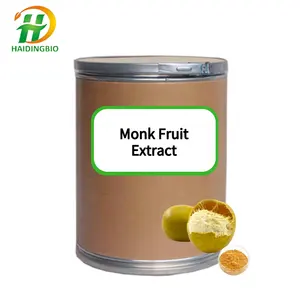 Stok tersedia Luo Han Guo buah Monkfruit Extrakt Mogrosid mv 25% 50% ekstrak buah biksu murni alami untuk makanan