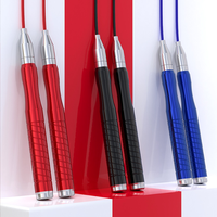 Corde à sauter intelligente autobloquante poignée en aluminium fil d'acier Fitness vitesse réglable PVC matériel sauter boxe roulement entraînement