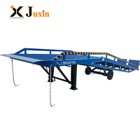 Rampe de quai hydraulique mobile robuste de 10 tonnes, rampe de chargement de conteneurs portable pour chariot élévateur, entrepôt, logistique, port