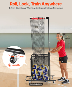 Pallavolo Setter attrezzature allenamento pallavolo impostazione allenatore pallavolo Setter rete con 2 bersaglio cerchio misura 5 angolo - Product Image 4