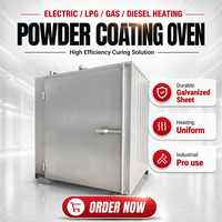 Four de cuisson industriel manuel à gaz/diesel/électrique pour peinture en poudre, ligne de peinture en poudre pour pièces automobiles avec chariot