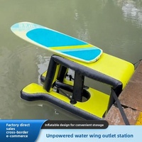 Plateforme de lancement gonflable en PVC pour hydrofoil, support d'entraînement pour SUP et Wing Foil, plateforme aquatique pour sports nautiques, plage et lac