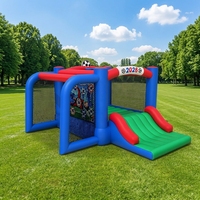 Château gonflable de football 2026 840D robuste pour intérieur et extérieur avec cible amovible, certifié CPC
