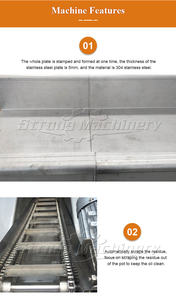 Friteuse à poulet électrique continue automatique friteuse convoyeur faworki ganthiya gathiya friteuse machine à frire - Product Image 2