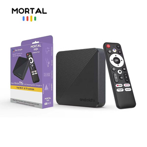 Boîtier TV Android 14.0 Mortal T1s AllwinnerH313 Quad Core neuf d'usine, BT5.0 WiFi6, lecteur multimédia en streaming 4K avec <span class=keywords><strong>assistant</strong></span> vocal - Product Image 1