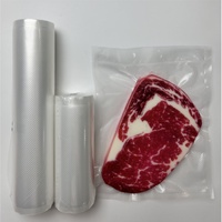 Rouleau de sacs sous vide gaufrés en PE transparent avec logo personnalisé pour l'emballage alimentaire