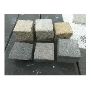 Customized Sizes And Designs English Black Grey Beige Yellow Granite Stone 4 Inch Thick Cobblestone Pavers Driveway Price