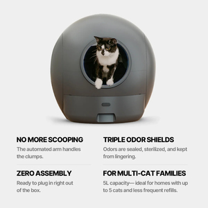 Kotak Pasir Otomatis dan Pintar untuk Kucing dengan Pembersihan dan Penghilang Bau Otomatis - Product Image 2