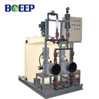 Système de dosage automatique de chlore et d'acide alumineux pour la flocculation en réservoir, destiné aux stations d'épuration des eaux