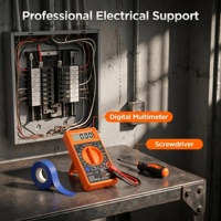 Kit d'outils électriques professionnel de 66 pièces pour l'entretien de la maison, projets de bricolage, perceuse électrique avec accessoires et multimètre