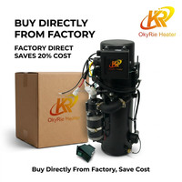 Chauffe-eau de stationnement diesel OkyRie 12V 24V 15KW, type eau, préchauffeur de liquide de refroidissement moteur, télécommande LCD pour camping-car et camion, vente en gros