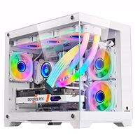 Guerrier solitaire ITX neige blanche coque d'ordinateur MATX vue sur la mer chambre 240/360 refroidi à l'eau plein côté Transparent bureau plastique ATX