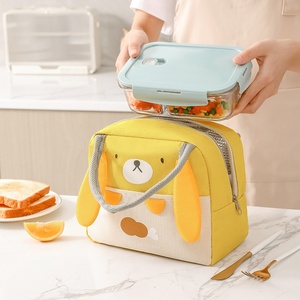 Nuovo cartone animato 3D carino Bento Bag LOGO personalizzato studente pranzo portatile isolamento termico ispessito <span class=keywords><strong>borsa</strong></span> da Picnic isolante termico - Product Image 3
