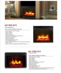 Chimeneas Eléctricas Curvas de 23 Pulgadas, 1440W, Inserto para <span class=keywords><strong>Chimenea</strong></span> de Leña, Calentadores Eléctricos con LED - Product Image 4