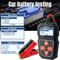 KW208 - Probador de Baterías Digital Profesional para Automóviles, 12 V, Multi-idioma, 100-2000 CCA, para Automóviles, Motocicletas y Camiones