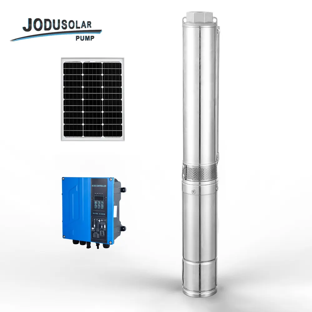 Domestic high flow 6m3/h 4 inch ac dc submersible solar water pump