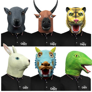 Máscaras de Látex con Cabeza de Animal, Disfraces de los Doce Signos <span class=keywords><strong>del</strong></span> Zodiaco Chino, Accesorios para Halloween, Cosplay, Fiestas, Juegos de Rol Divertidos, Venta al Por Mayor, Personalizadas - Product Image 4