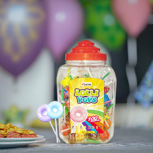 Paquete de 1 kg de Paletas de Caramelo en Botella de Plástico para Venta al por Menor en Tiendas de Abarrotes, Caramelos de Frutas - Product Image 4