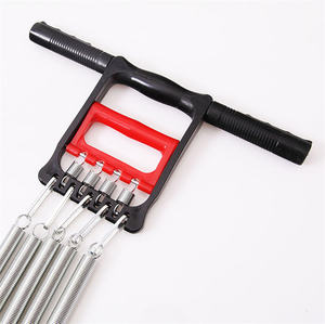 बहु कार्यात्मक स्टील हाथ ग्रिपर छाती डेवलपर फिटनेस जिम पेशी खींच व्यायाम कसरत 5 वसंत विस्तारक - Product Image 5