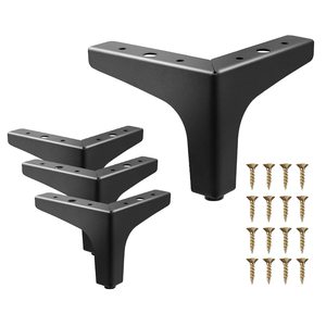 Pieds <span class=keywords><strong>de</strong></span> meubles géométriques urbains, pieds <span class=keywords><strong>de</strong></span> table en métal modernes, support <span class=keywords><strong>de</strong></span> remplacement triangulaire <span class=keywords><strong>de</strong></span> 4 pouces pour armoire, canapé et commode - Product Image 1