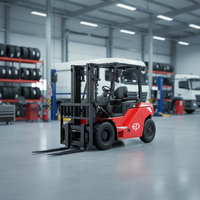 Chariot élévateur électrique 4x4 EP Equipment EFL703-HV-6 de 7 tonnes avec hauteur de levage de 2480 mm et batterie lithium-ion pour la logistique de l'acier et portuaire