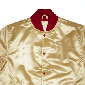 แจ็คเก็ตเบสบอลแบบ Varsity Letterman สำหรับผู้ชาย คุณภาพสูง รับทำโลโก้ OEM แขนยาว ขายส่ง ผลิตจากโพลีเอสเตอร์/คอตตอน ไซส์ใหญ่พิเศษ ผ้าขนแกะ - Product Image 1