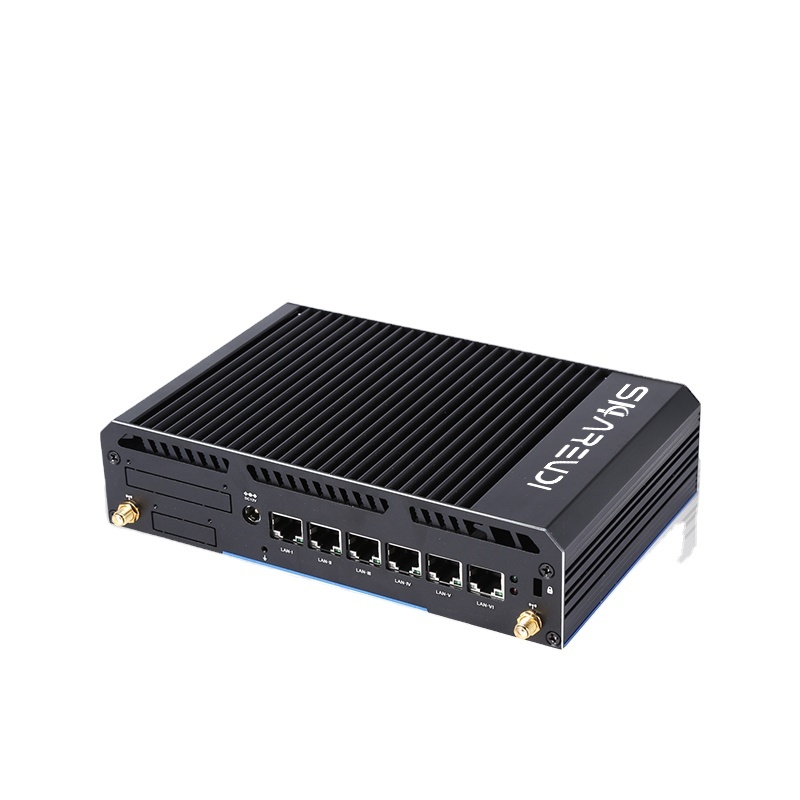 <strong>2026</strong> Fanless Network PC Core I3 I5 I7 DDR4 Dual Core 6x Intel Gigabit Ethernet 2*COM Firewall Router Pfsense <strong>Mini</strong> <strong>Computer</strong> Stock
