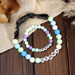 Collier pour chien personnalisé <span class=keywords><strong>pas</strong></span> <span class=keywords><strong>cher</strong></span>, fait main, en perles, avec boucle, pour le bricolage - Product Image 4