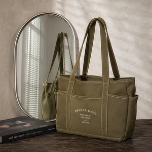 Large Capacity <b>Canvas</b> <b>Tote</b> Bag Oversized Reusable Shopping Bag Heavy Duty Beach Bag with Inner Pocket for Travel Yoga Grocery - Product Image 1
