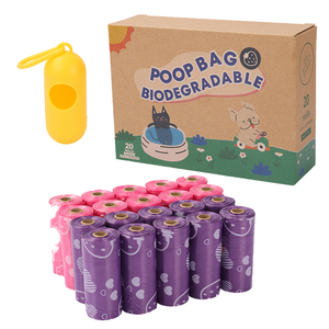 Distributeur de sacs à déjections canines biodégradables, 300 unités, extra épais et anti-fuite, avec parfum pour animaux, pour l'élimination des déchets d'animaux - Product Image 4