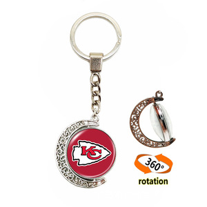 Nouvel Arrivage en Gros Porte-clés Logo Équipe de Football Américaine Double Face Time Stone Crescent 32 Porte-clés Équipe <span class=keywords><strong>NFL</strong></span> - Product Image 4