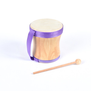 Orff Percussion Instrument Sheepskin <b>Hand</b>-Beaten <b>Drum</b> Indian Wooden Small <b>Hand</b> <b>Drum</b> Musical Instrument - Product Image 2