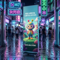 Afficheur numérique à LED, écran LED double face pour panneau publicitaire, panneau double face