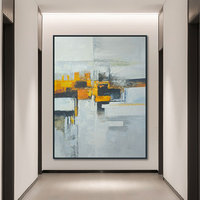 Art original moderne, peinture à l'huile abstraite texturée en or noir 3D sur toile, peinture à la main, taille et cadre personnalisés