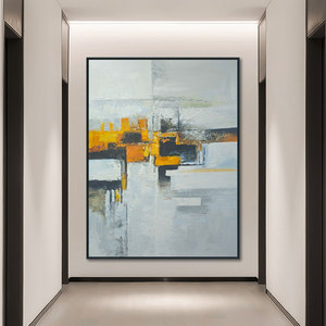 Art original <span class=keywords><strong>moderne</strong></span>, peinture à l'huile abstraite texturée en or noir 3D sur toile, peinture à la main, taille et <span class=keywords><strong>cadre</strong></span> personnalisés - Product Image 4