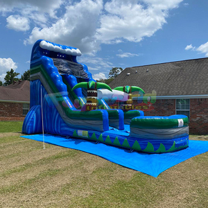 Lớp thương mại trẻ em bơm hơi nảy nảy lâu đài nhảy ướt nhà bị trả lại trượt nước hồ bơi trượt nước cho trẻ em - Product Image 3