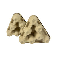 Cartons à œufs en pulpe biodégradable, 7 compartiments, boîtes à œufs en papier épaissi, emballage d'œufs jetable écologique pour les fermes avicoles