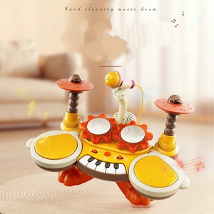 Wholesale Educational <b>Electronic</b> Drum <b>Keyboard</b> Musical Instruments Toy With Microphone for Kids - Product Image 3