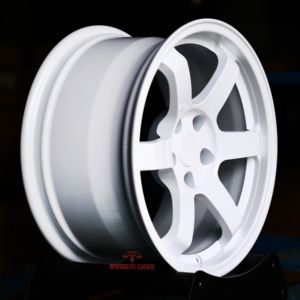 ล้อปลอมแปลงสีขาวสำหรับ GT-R Honda Civic Type R 5X114.3 5X112 4X114.3ขนาด16 17 <span class=keywords><strong>18</strong></span>นิ้ว5X113 <span class=keywords><strong>TE37</strong></span>ออกแบบได้ตามต้องการ - Product Image 3