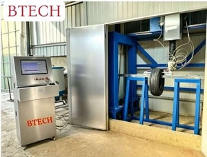 Machine d'essai de compression des pneus à 4 axes BTECH, équipement de découpe à jet d'eau de laboratoire, répétabilité de 0,002 mm, écran tactile numérique - Product Image 1