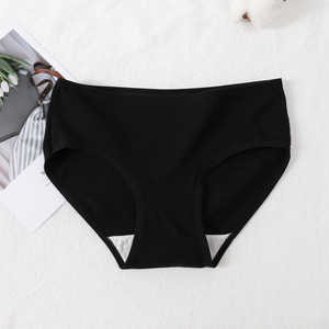 Slip a vita media in cotone per <span class=keywords><strong>ragazze</strong></span>, tinta unita, stile coreano, intimo per studentesse e adolescenti, fornitura ODM - Product Image 2