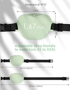 Échantillon gratuit Nouveau sac à friandises pour chien en silicone portable sans BPA Petit sac d'entraînement pour animaux de compagnie Conteneur avec fermeture magnétique et clip de ceinture - Product Image 5