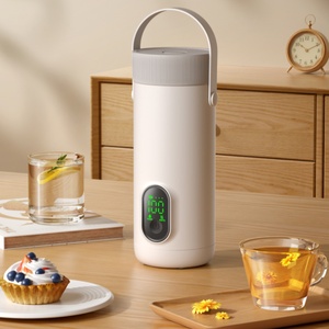 Nouvelle arrivée, bouilloire électrique sans fil rechargeable par USB, contrôle de la température, bouilloire à eau bouillante en acier inoxydable - Product Image 1