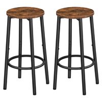 Tabourets de bar ronds, vente en gros et dropshipping, lot de 2 tabourets de salle à manger ronds, tabourets de comptoir ronds sans dossier
